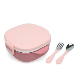 SET PAPPA ROSA CON POSATE...