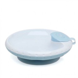 PIATTO TERMICO CON VENTOSE BLU