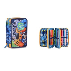 ASTUCCIO 3 ZIP CON COLORI...