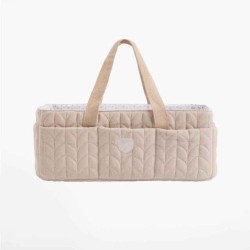 BORSA CADDY BEIGE IN COTONE