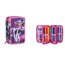ASTUCCIO 3 ZIP CON COLORI...