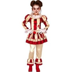 COSTUME RAGAZZA CLOWN RIGHE...