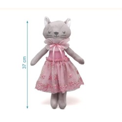 BAMBOLA DI PEZZA GATTO 37 CM