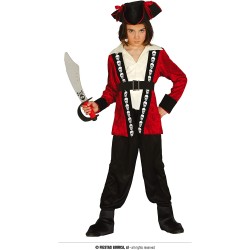 COSTUME PIRATA TAGLIA 7-9 ANNI