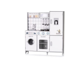 CUCINA IN LEGNO BIANCA CON...