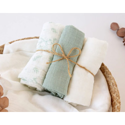 SET DA 3 MUSSOLE 70X70 CM...