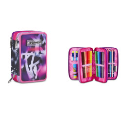 ASTUCCIO 3 ZIP CON COLORI...