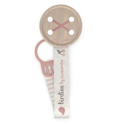 BIRDIES CLIP TESSUTO ROSA