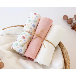 SET DA 3 MUSSOLE 70X70 CM...