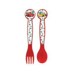 SET 2 POSATE IN PLASTICA CARS