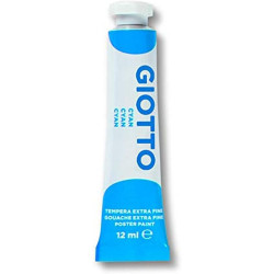 TUBO TEMPERA GIOTTO 12 ML CYAN
