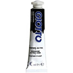TUBO TEMPERA GIOTTO 21 ML NERO